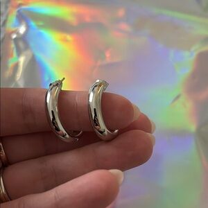 Silver Hoop Earrings